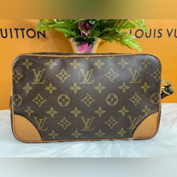 ❌SOLD❌ 🌸MARLY DRAGONNE GM CLUCTH BAG PURSE MONOGRAM - Picture 4 of 16